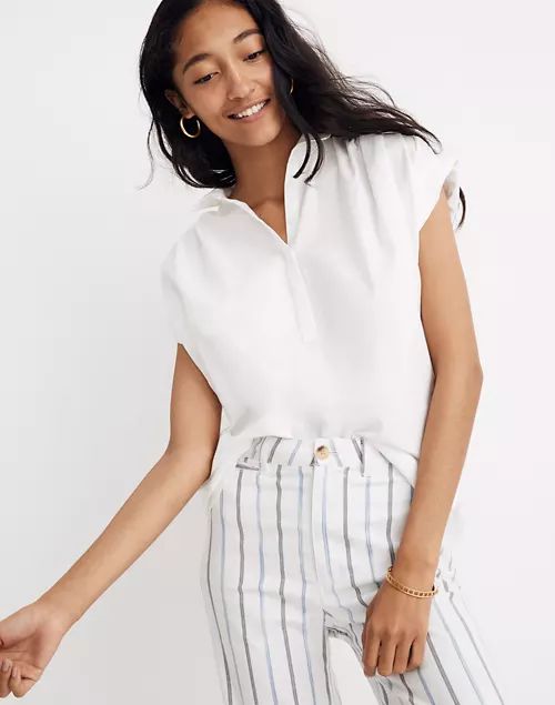 Central Popover Shirt in Eyelet White | Madewell