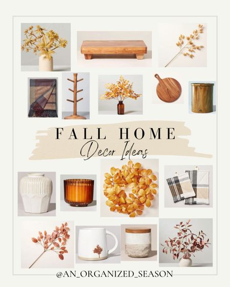 Get started on Fall Home Decor with these great Target finds. Shop with An Organized Season.

#LTKFind #LTKhome #LTKSeasonal
