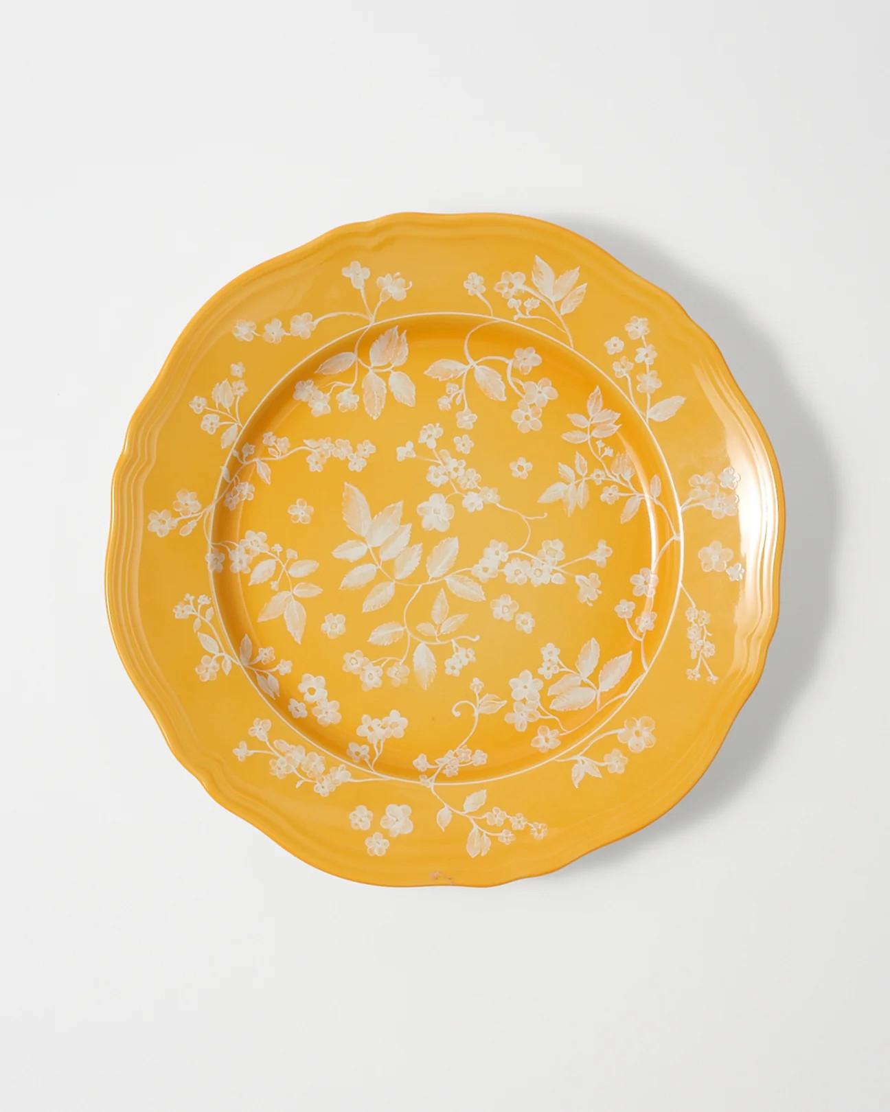 Floral Dinner Plate Yellow by Ginori 1735 | Cabana Magazine