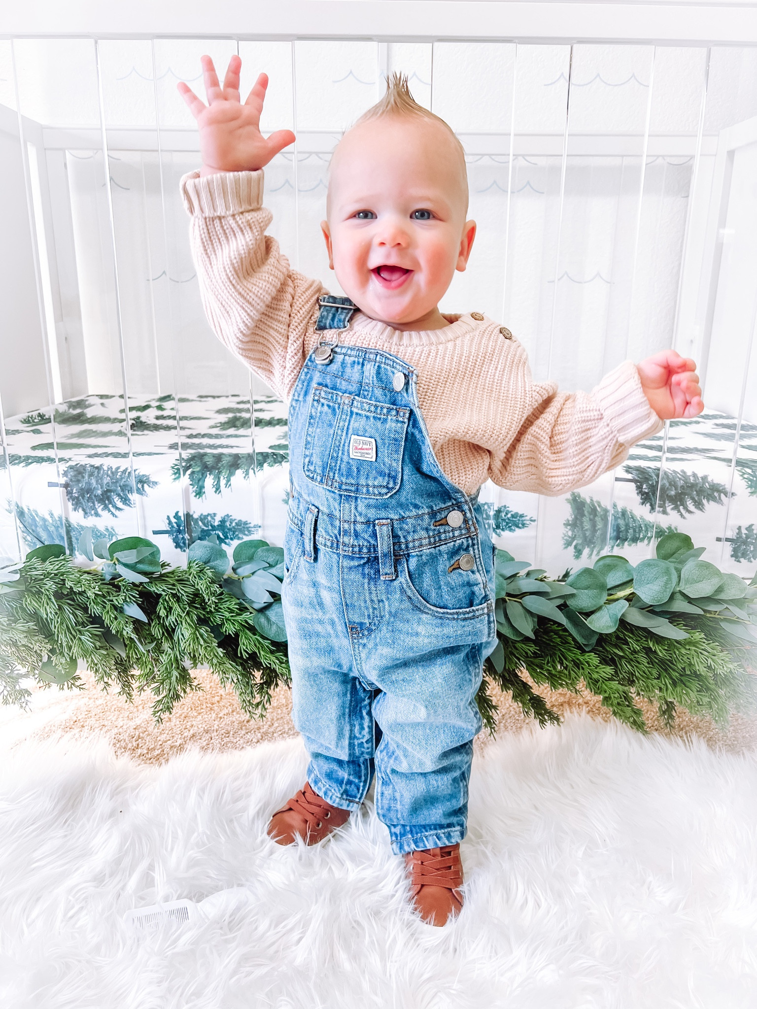 Baby toddler boy outfit winter fall overalls sweater worn wild Mebie baby old navy target cat & jack 

#LTKfamily #LTKkids #LTKbaby