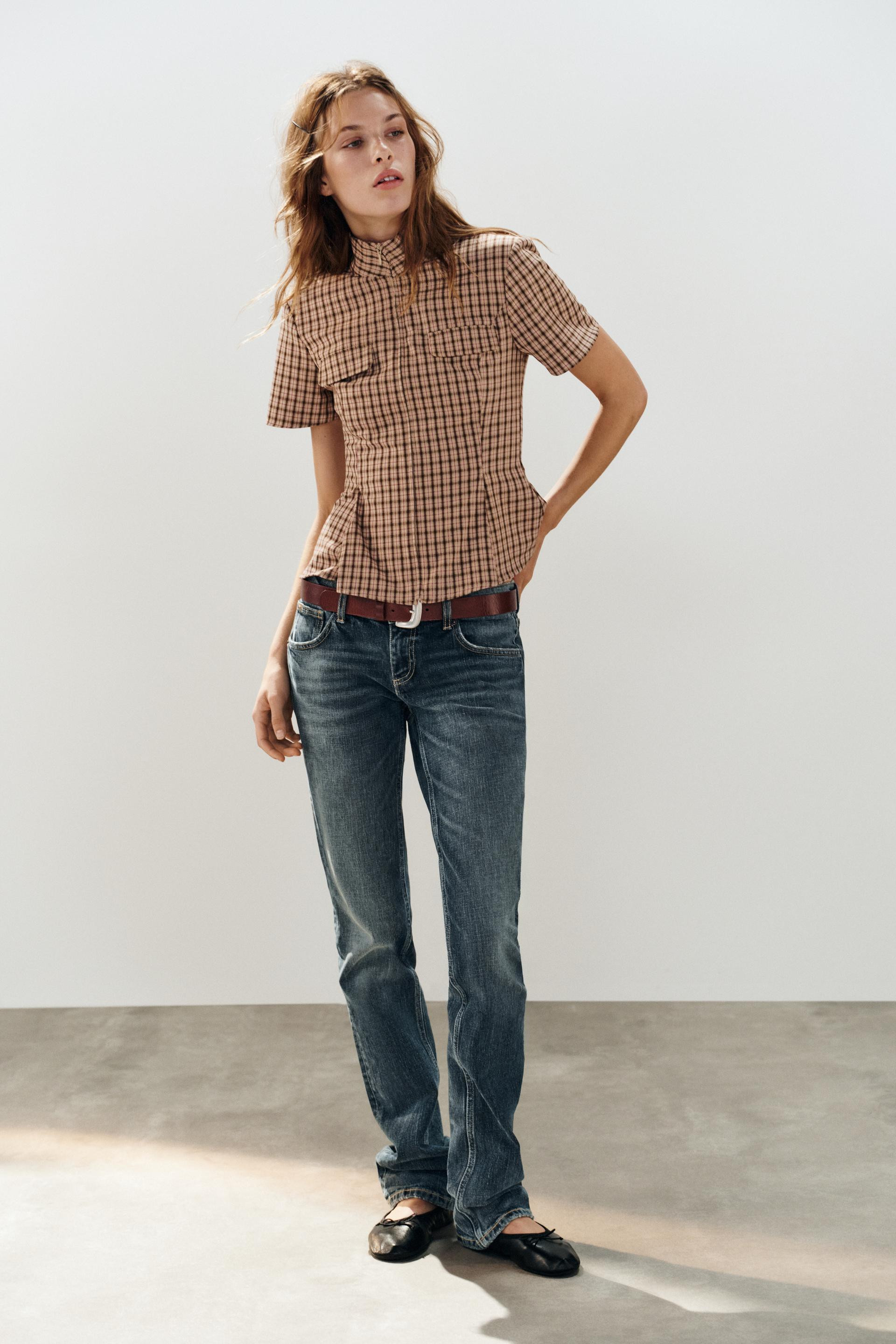 CHECKS ZIP TOP | Zara UK