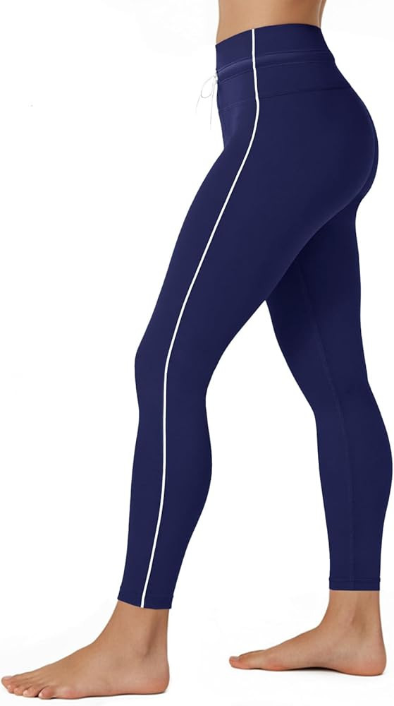 Aoysky Womens Buttery Soft High Waisted Drawstring Leggings 25'' Workout Running Gym Athletic Yog... | Amazon (US)