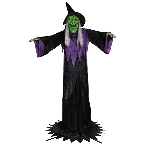 Northlight Huge Lighted and Animated Talking Witch Commercial Outdoor Halloween Decoration - 15' | Walmart (CA)