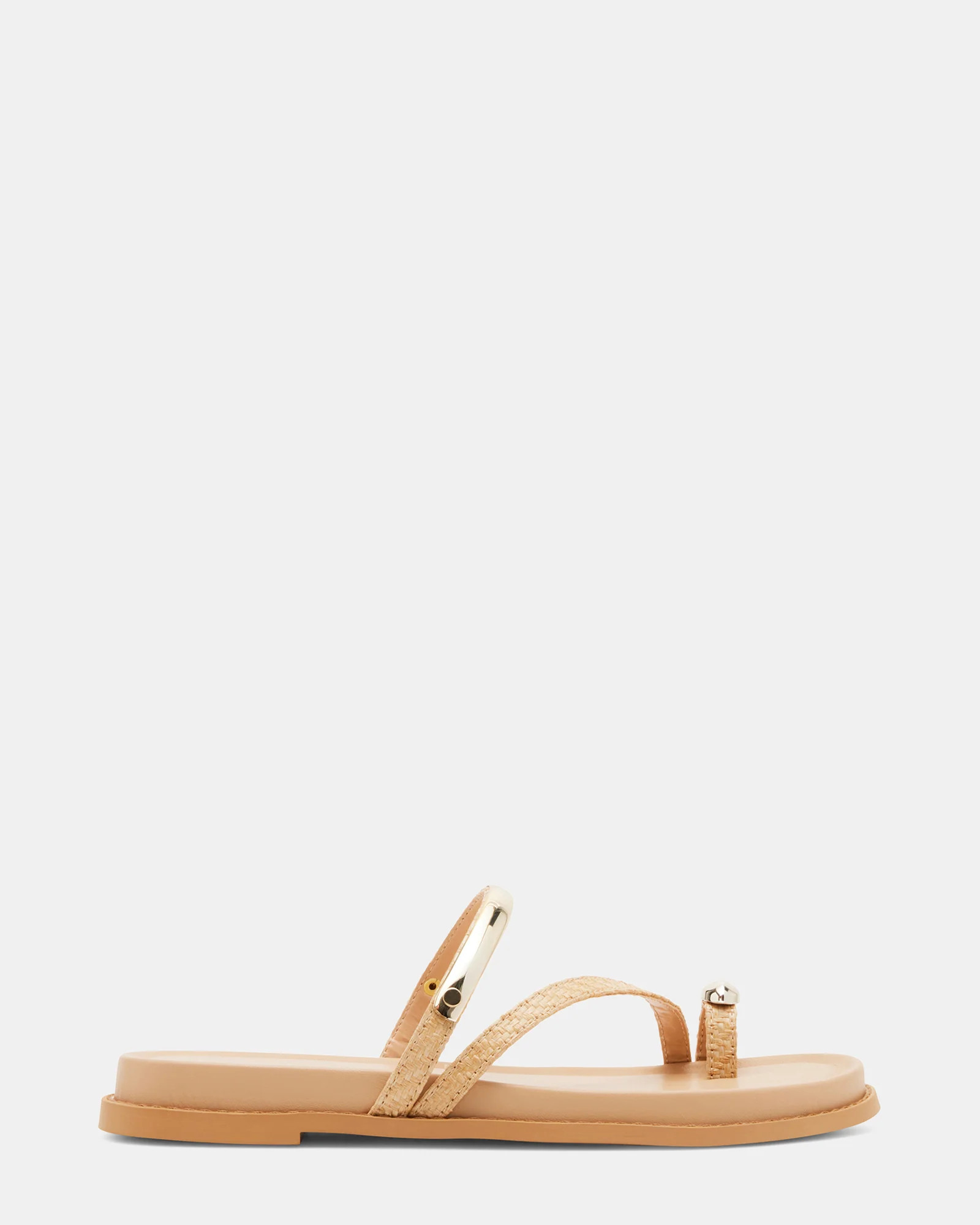 CARIBBEAN Natural Strappy Sandals | Women's Designer Sandals | Steve Madden (Canada)