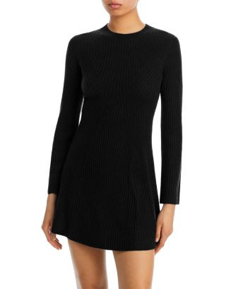 100% Cashmere Contour Ribbed Mini Dress - Exclusive | Bloomingdale's (US)