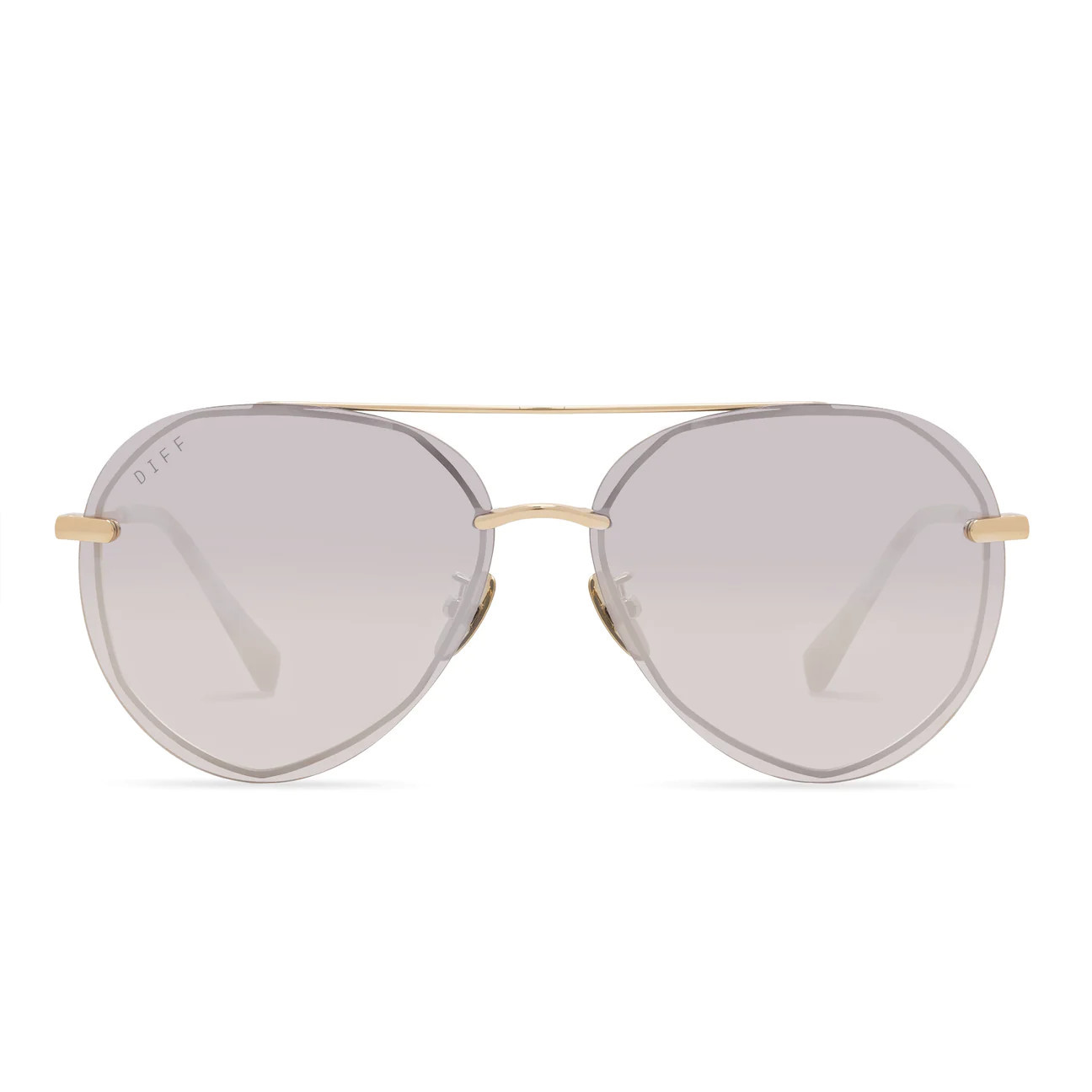LENOX - GOLD + TAUPE FLASH + POLARIZED SUNGLASSES | DIFF Eyewear