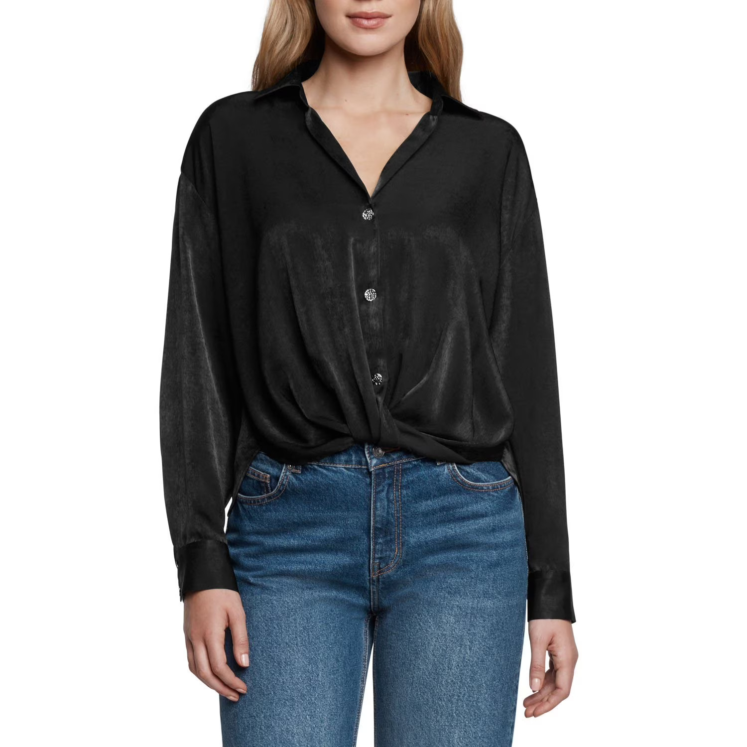 Express Women's Satin V-Neck Shirt | Sam's Club