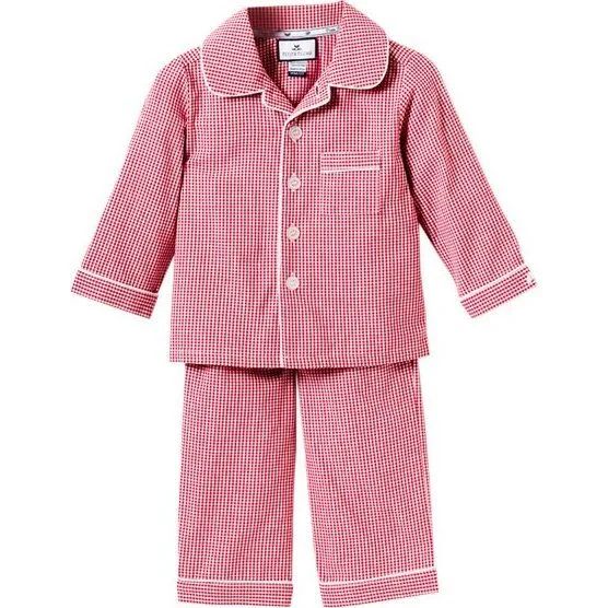 Red Mini-Gingham Pajamas | Maisonette