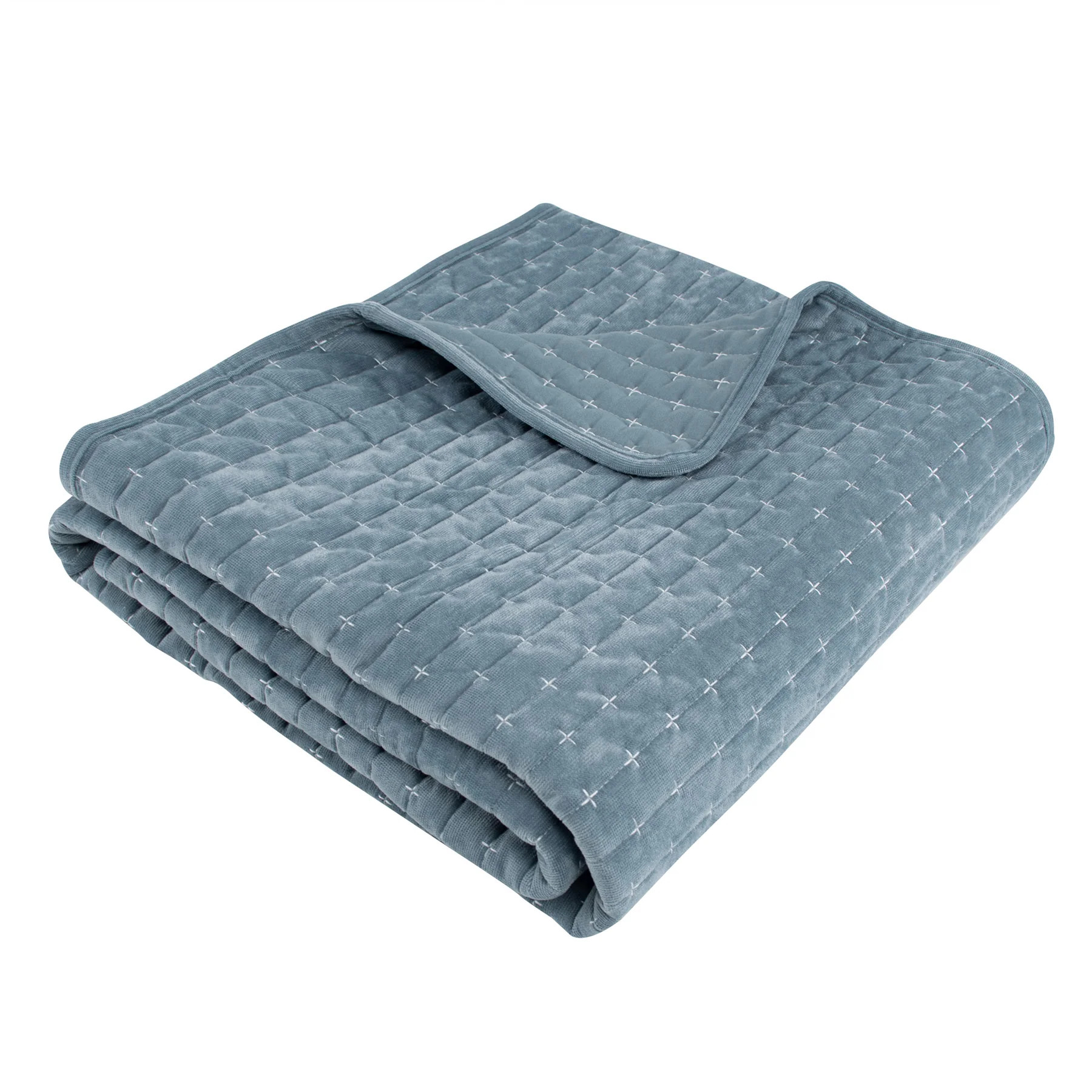 Velvet Stitch Quilted Throw | Levtex Home