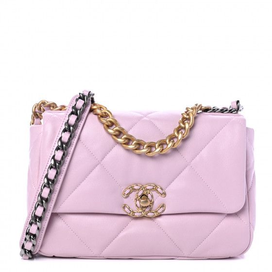 CHANEL
 
Lambskin Quilted Medium Chanel 19 Flap Light Pink | Fashionphile