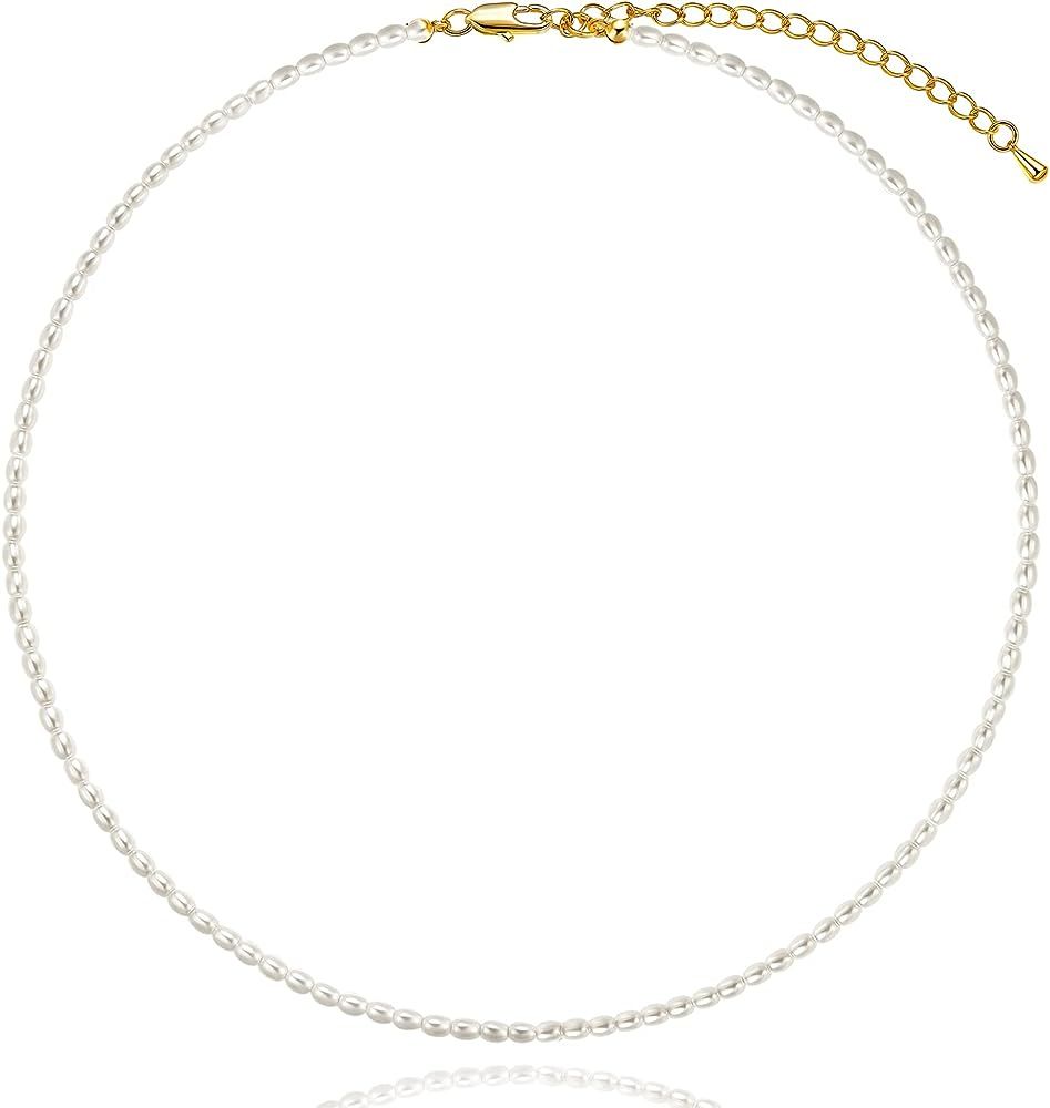 Delicate Pearl Necklace | Amazon (CA)