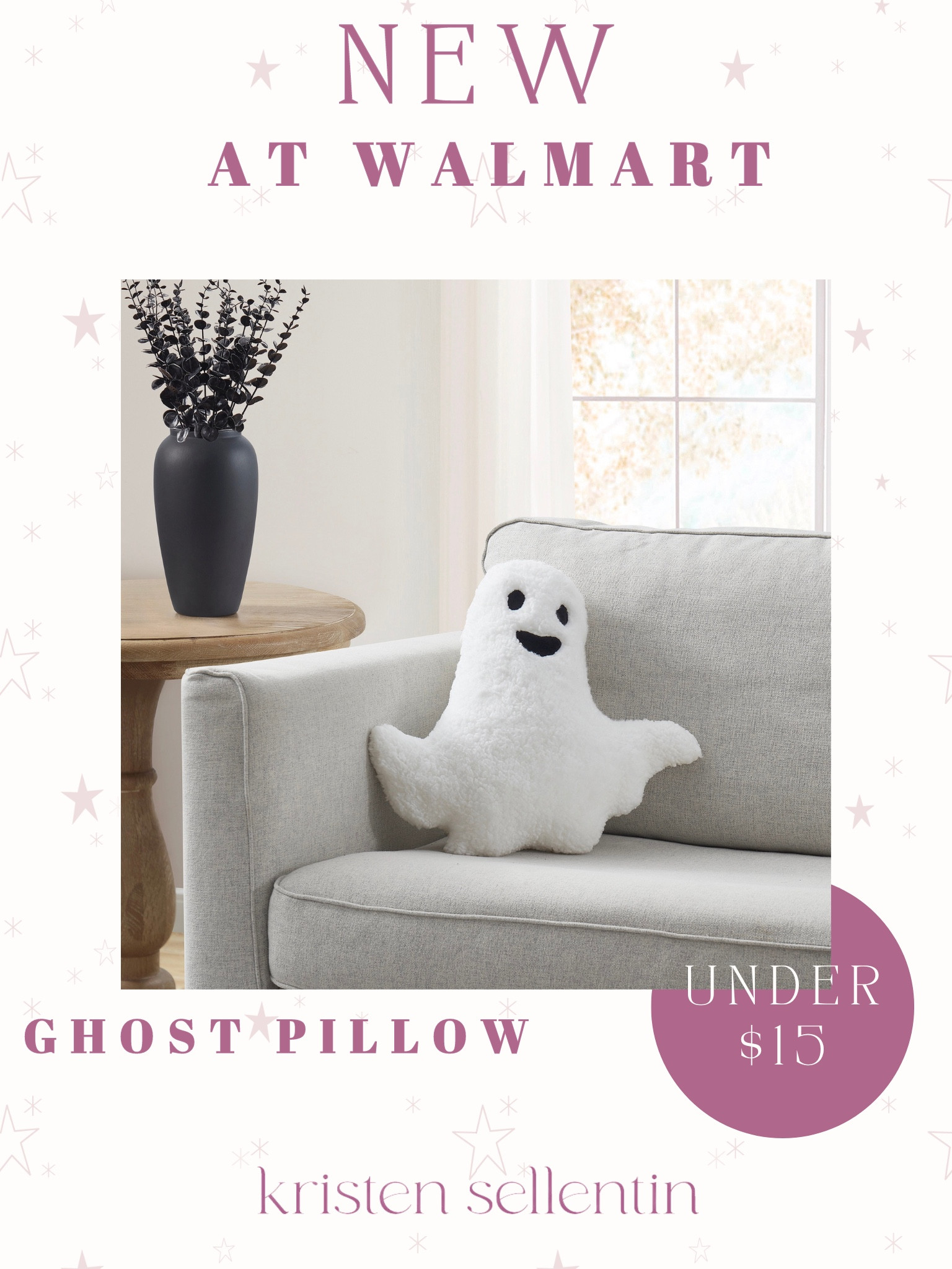 NEW ghost pillow @Walmart under $15

#walmart #walmarthome #walmartfinds #halloween #halloween2024 #halloweenpillow #spookyseason
