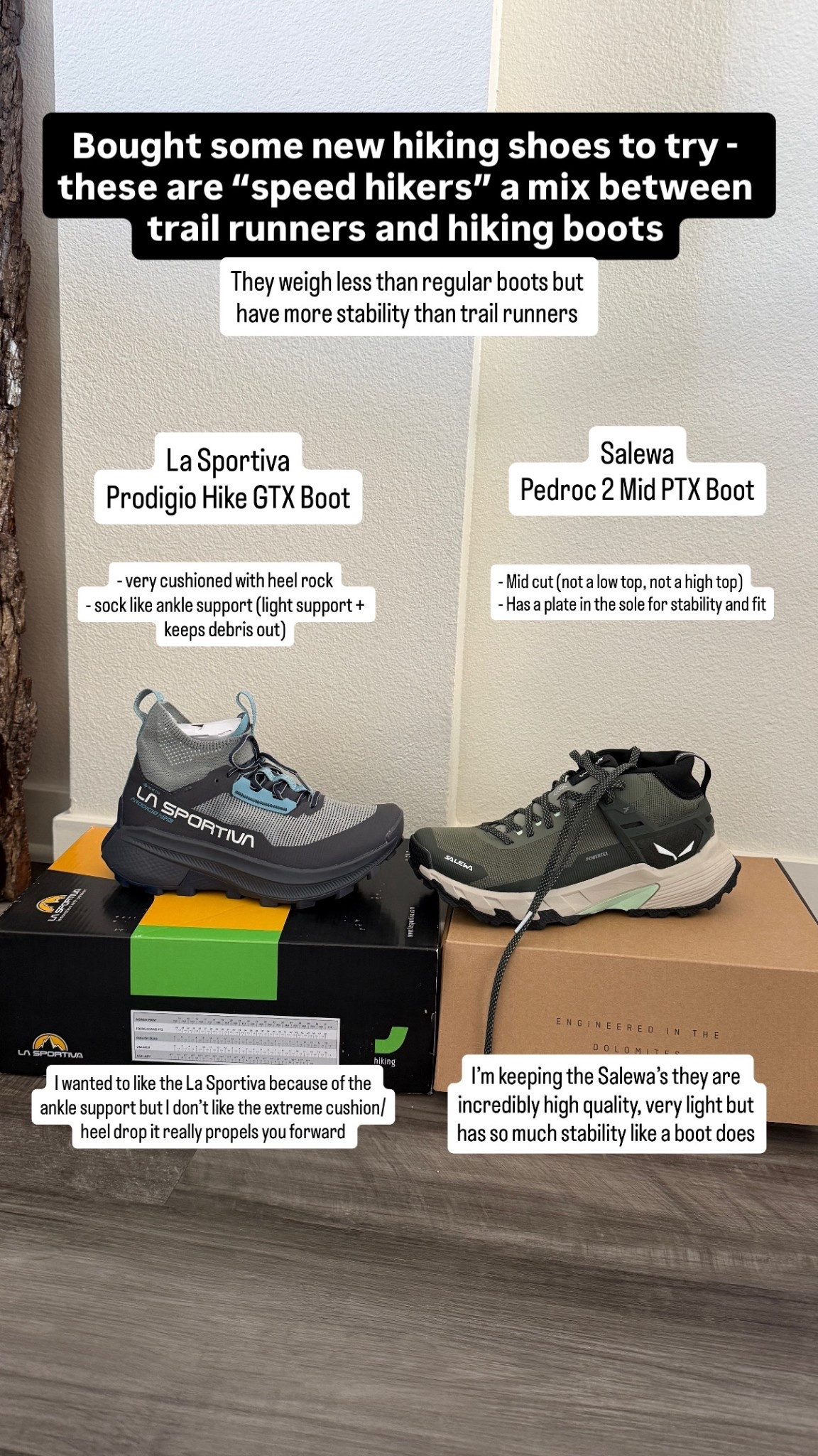 Trying out some new hiking shoes both are great options but I like the Salewa’s more for me! 

#LTKActive #LTKTravel