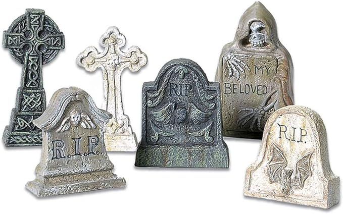 Department 56 Halloween Accessories for Village Collections Tombstones Figurine Set, Multiple Siz... | Amazon (US)