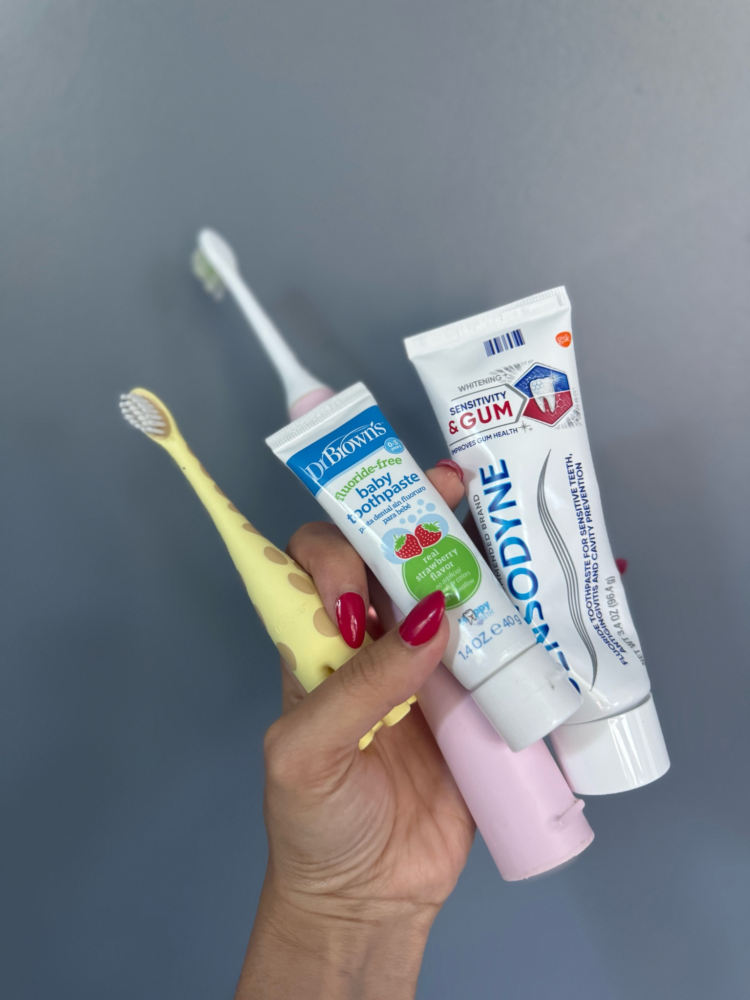 My toothbrush and toothpaste and JT’s!  I love that he loves to brush his teeth! 

#LTKKids #LTKBaby #LTKHome