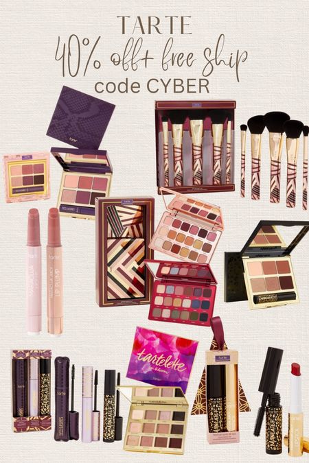 Tarte 40% off + free shipping! Great stocking stuffers and gifts. //

Beauty lover. Beauty gifts. Gifts for her. 

#LTKCyberweek #LTKHoliday #LTKGiftGuide