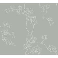 Magnolia Home Magnolia Branches Wallpaper, Sure Strip in Green by DecoratorsBest | DecoratorsBest