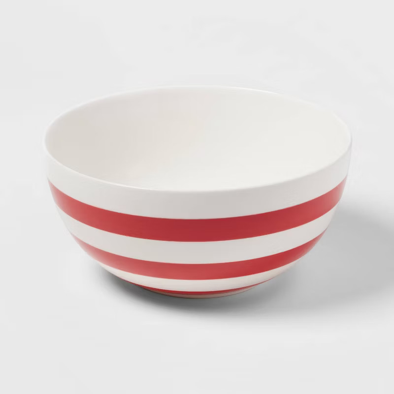 90oz Stoneware Striped Serving Bowl - Threshold™ | Target