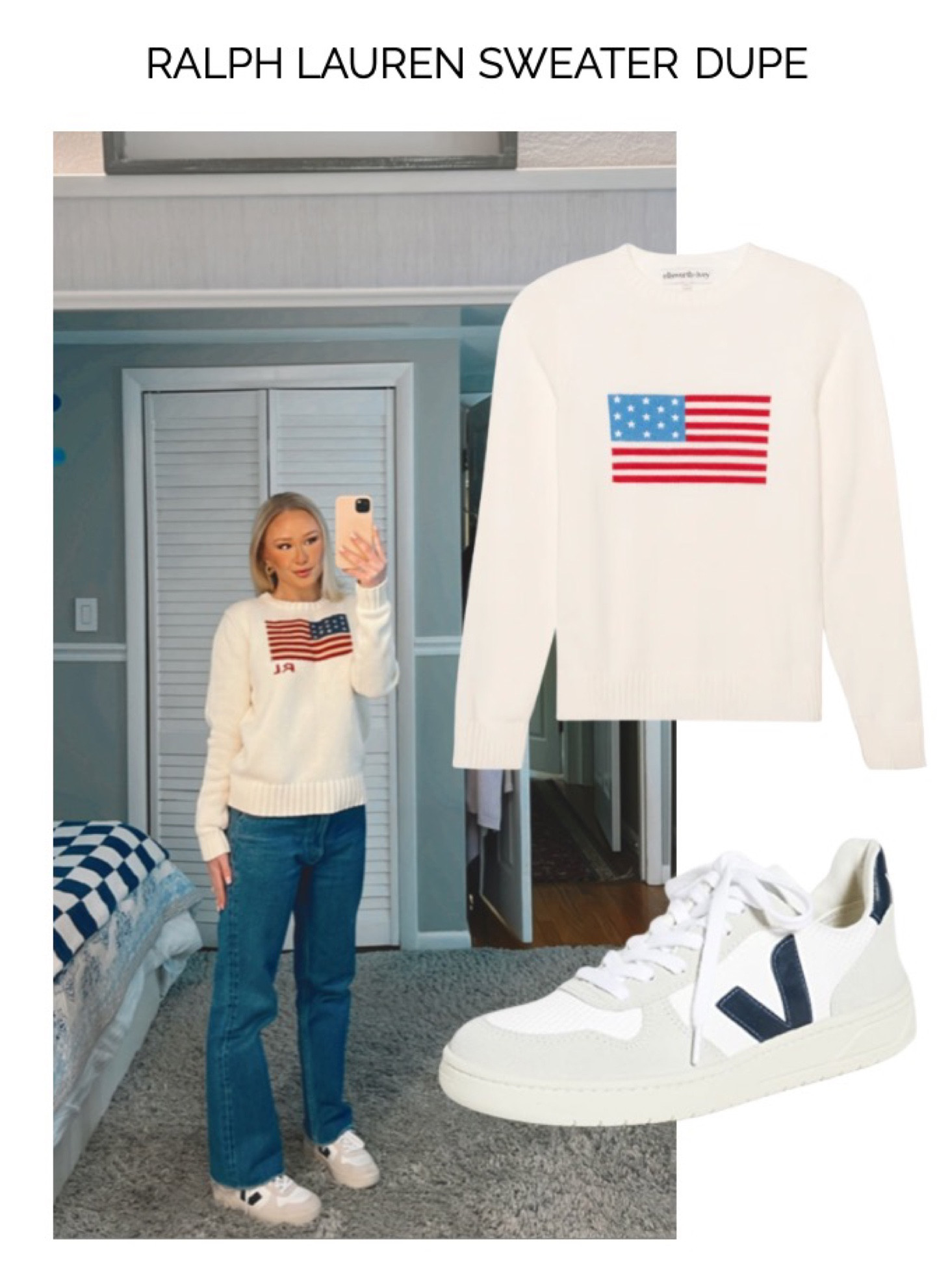 Found this dupe for my Ralph Lauren American Flag Sweater - This is a great option for a fraction of the price! 🇺🇸

#LTKworkwear #LTKFind #LTKSeasonal