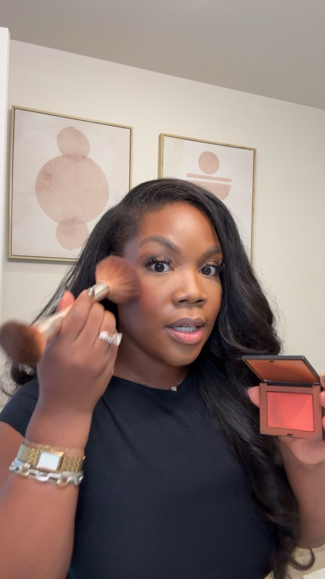 Current favorite blush by NARS:
 Obsession - Coral Orange (this is the one shown + the one I’ve been wearing lately)
Orgasm Rush - Deep mauve with shimmer 

#LTKFindsUnder50 #LTKMidsize #LTKBeauty