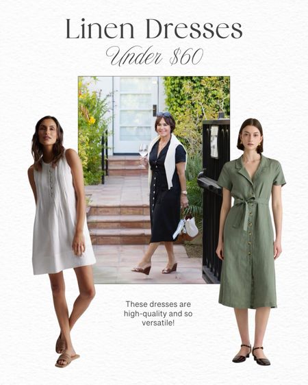 Sharing some great linen dresses from @onequince! All great quality and under $60!
#quincepartner

#LTKOver40 #LTKFindsUnder100 #LTKStyleTip