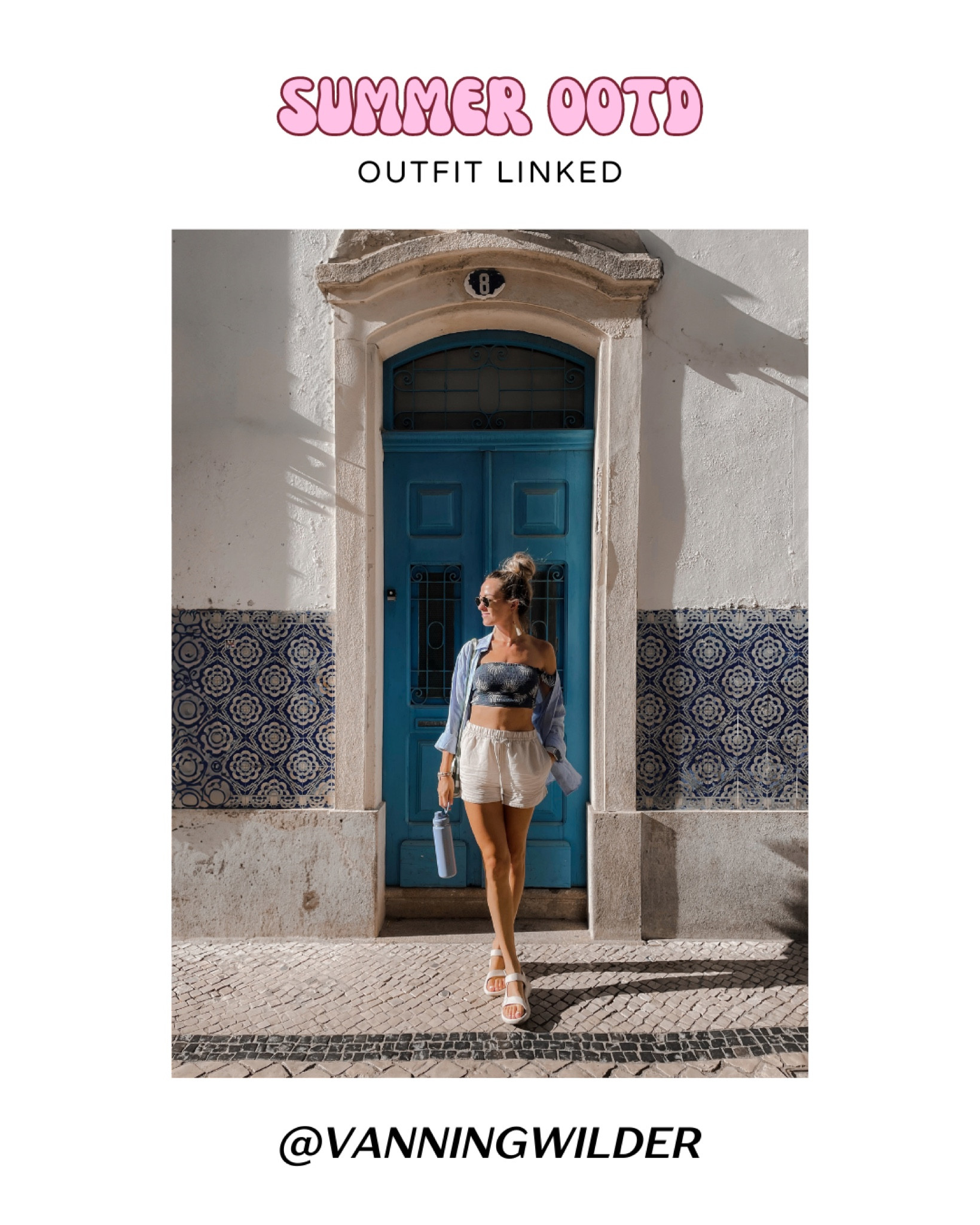 Blue zone 💙 I’m always wearing M, sometimes L when I want to have a oversized look. 9 in tevas, the best summer sandals! 

#LTKSeasonal #LTKunder100