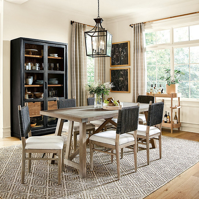 Lavella Pantry Kitchen Glass Door Storage Cabinet with 2 Drawers | Ballard Designs, Inc.