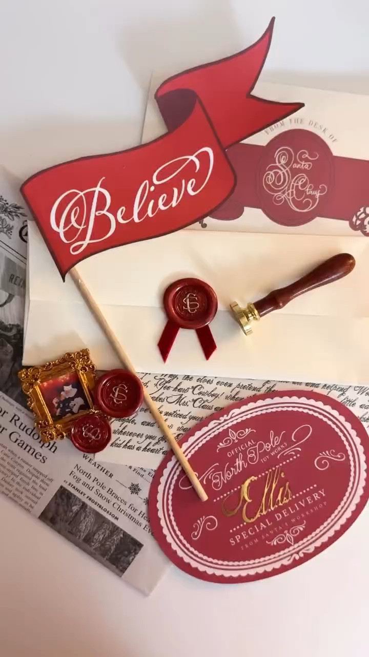 Trying to make a wax seal for our printable Santa letters… and yes, my first attempt was a little chaotic 😂

But honestly? It’s WAY easier than it looks, and the tiniest detail can make your North Pole magic feel so real for the kids.

If you want Santa letters, nice list declarations, and all the sweet little pieces that make Christmas feel magical without the stress… that’s exactly why I created the Santa Magic Printable Tradition Set.

Everything prints right at home, and adding fun touches like this wax seal makes it feel next-level without any of the overwhelm.

#LTKSeasonal #LTKHoliday #LTKGiftGuide