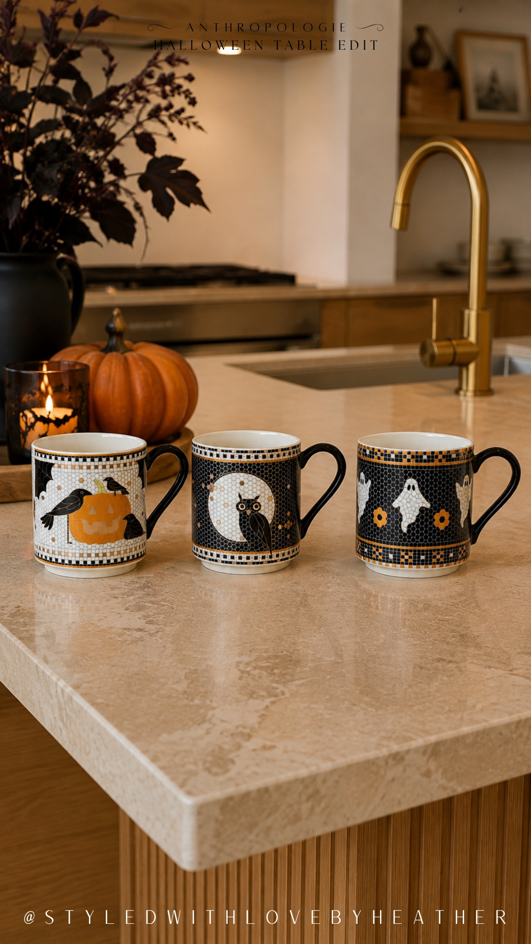 My morning coffee officially needs a Halloween upgrade. ☕️🎃 These Anthropologie mugs have that vintage-inspired Halloween look I love, and the pumpkin, owl, and ghost designs are cute enough that I’d happily rotate all three through October. Shop the Halloween mugs now. 

 #LTKdayinmylife #LTKSeasonal #LTKHome