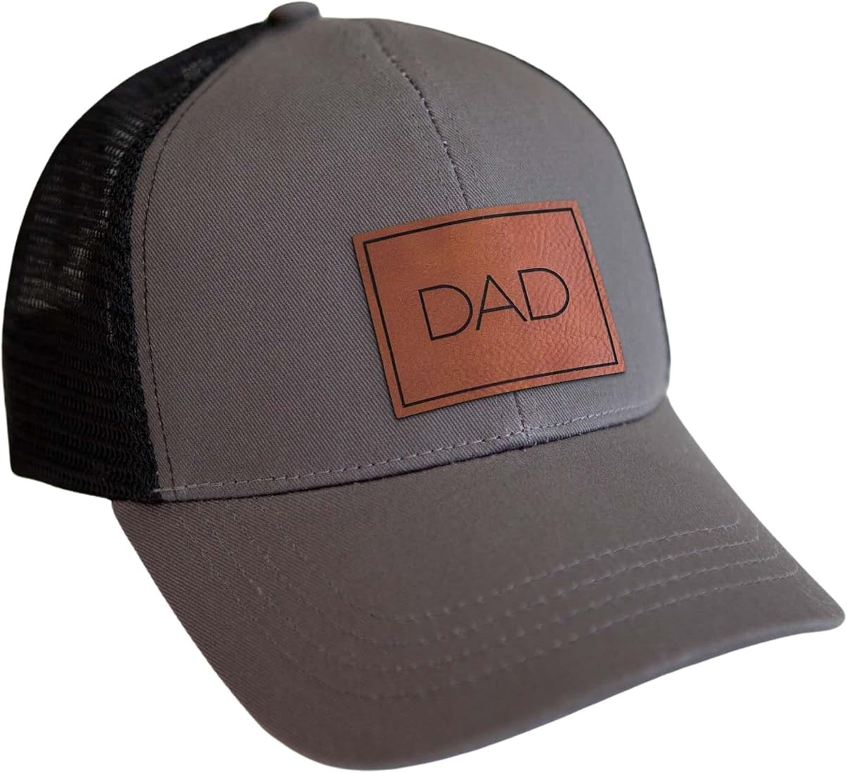 Inkopious Dad Trucker Hat Vegan Leather Patch Gift for Father's Day | Amazon (US)