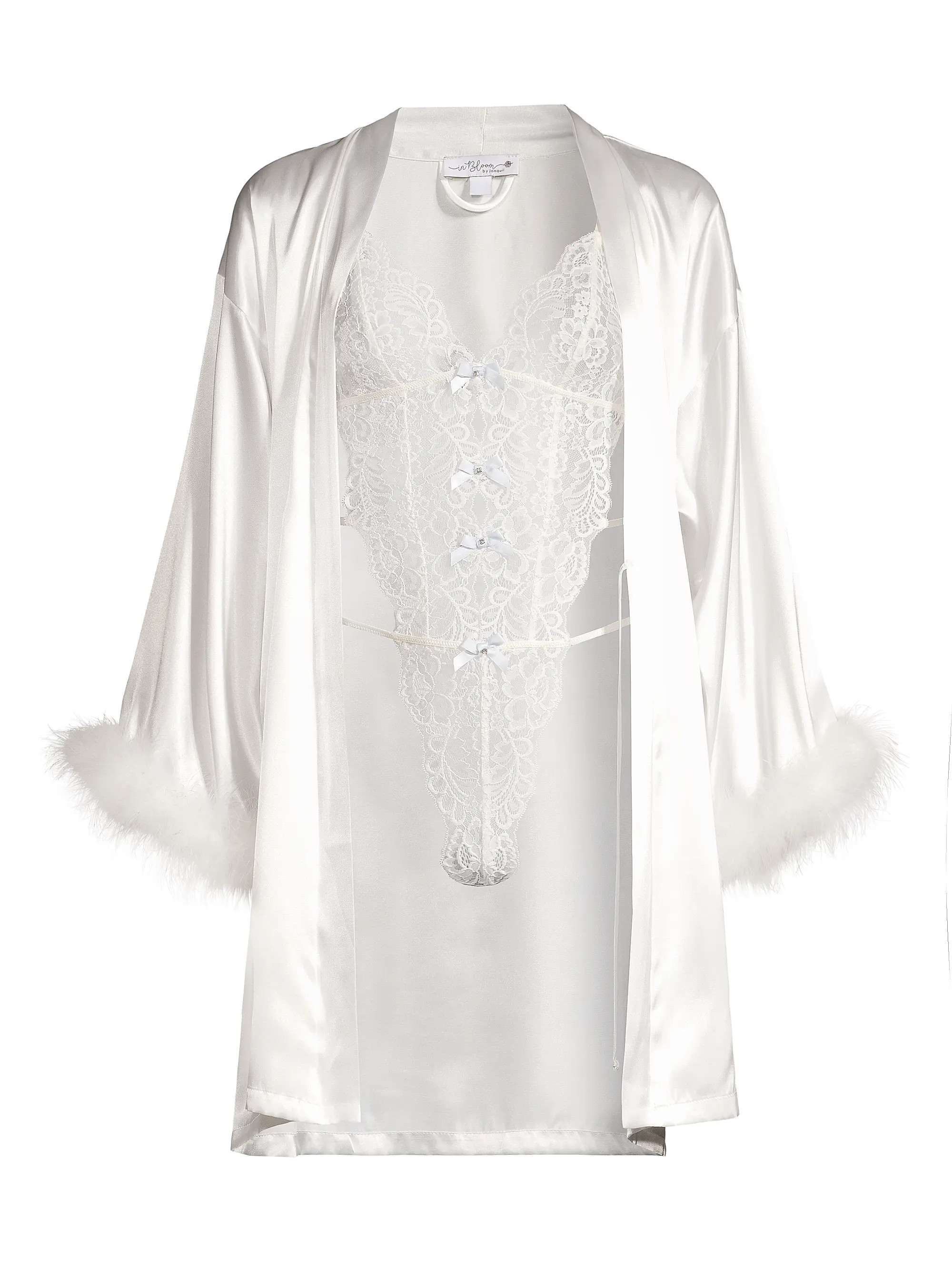 Bride Robe & Lace Teddy Set | Saks Fifth Avenue