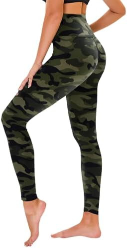 TNNZEET High Waisted Leggings for Women - No See Through Tummy Control Cycling Workout Yoga Pants... | Amazon (US)