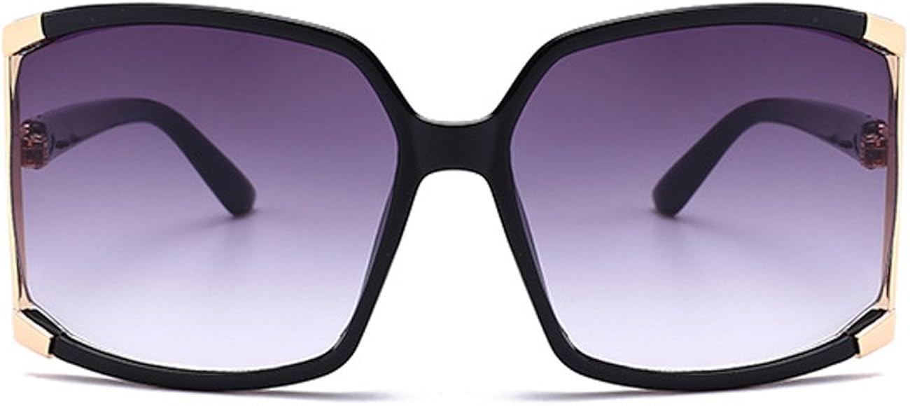 New Women's Oversized Square sunglasses Protection Eye Glasses With Case | Amazon (US)