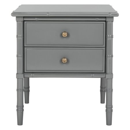 Safavieh Mina Modern Coastal 25H in. 2 Drawer Bamboo Nightstand | Walmart (US)