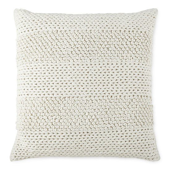 Linden Street Nubby Textured Square Throw Pillow | JCPenney