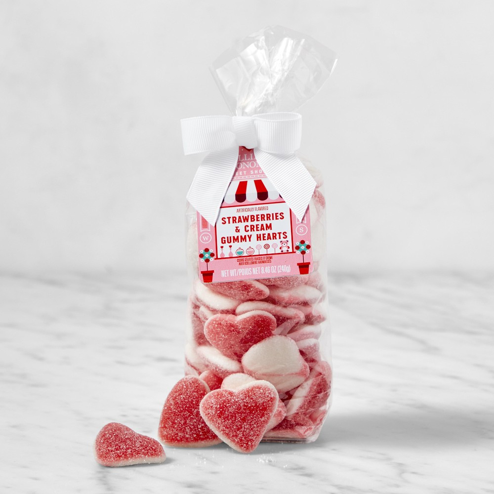 Williams Sonoma Strawberries & Cream Gummy Hearts | Williams-Sonoma