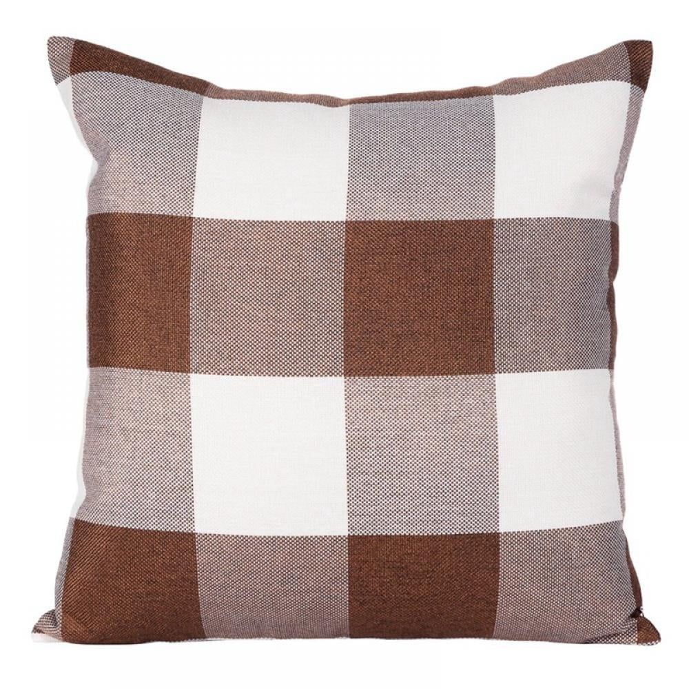 Set of 2 Buffalo Check Throw Pillow Covers Farmhouse Outdoor Plaid Square Pillow Cushion Case for... | Walmart (US)