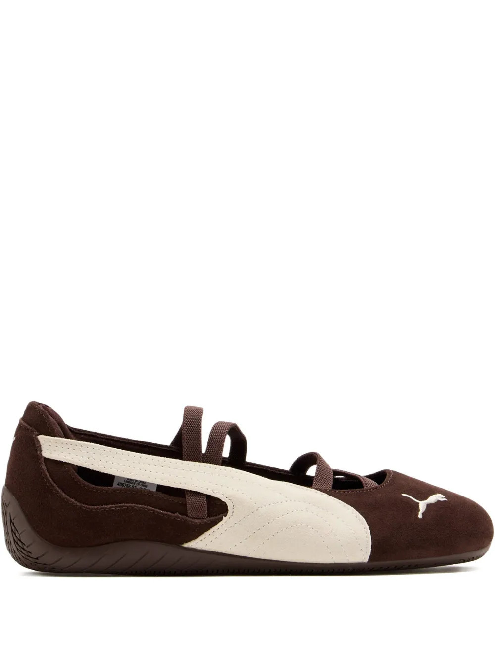 PUMA suede ballet flats - Brown | Farfetch Global