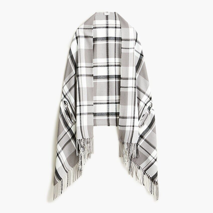 Plaid cape-scarf | J.Crew Factory