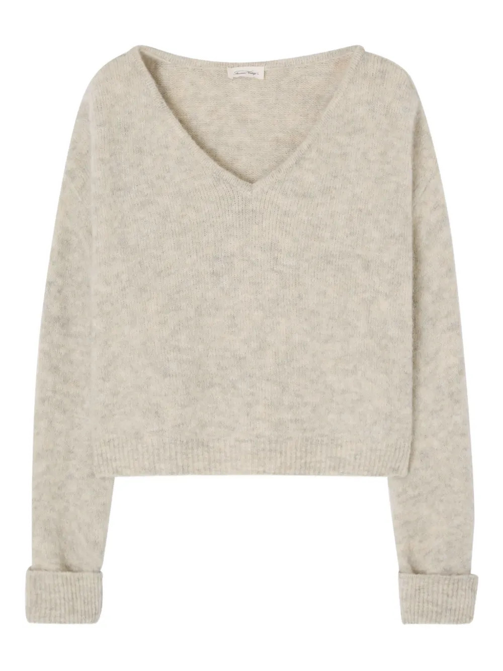 American Vintage V-neck knitted sweater - Neutrals | Farfetch Global