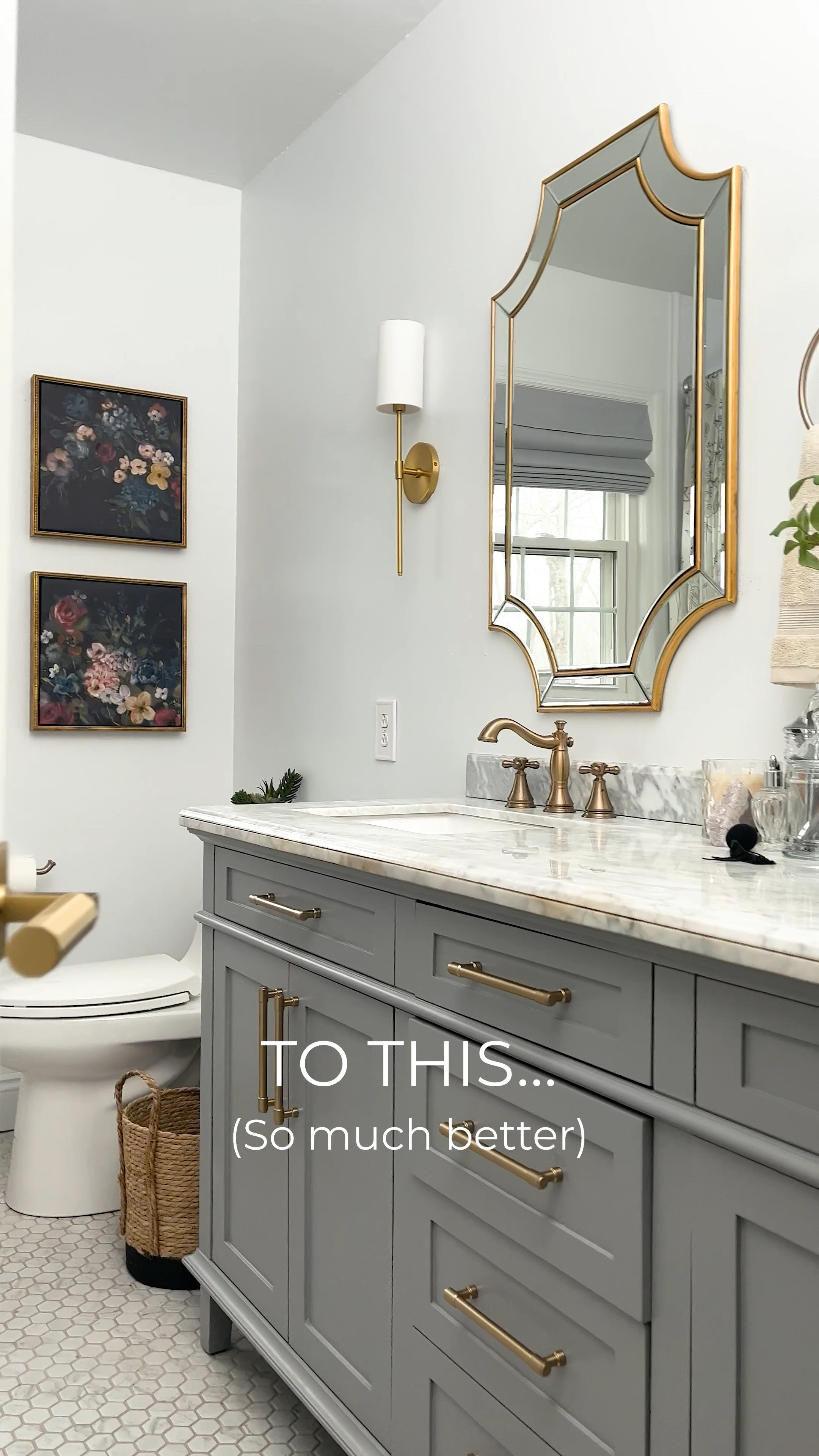 Stylish feminine bathroom remodel.

#LTKhome