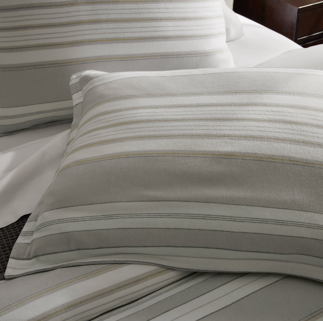 Flannel Bonfire Stripe Duvet Set | Boll & Branch