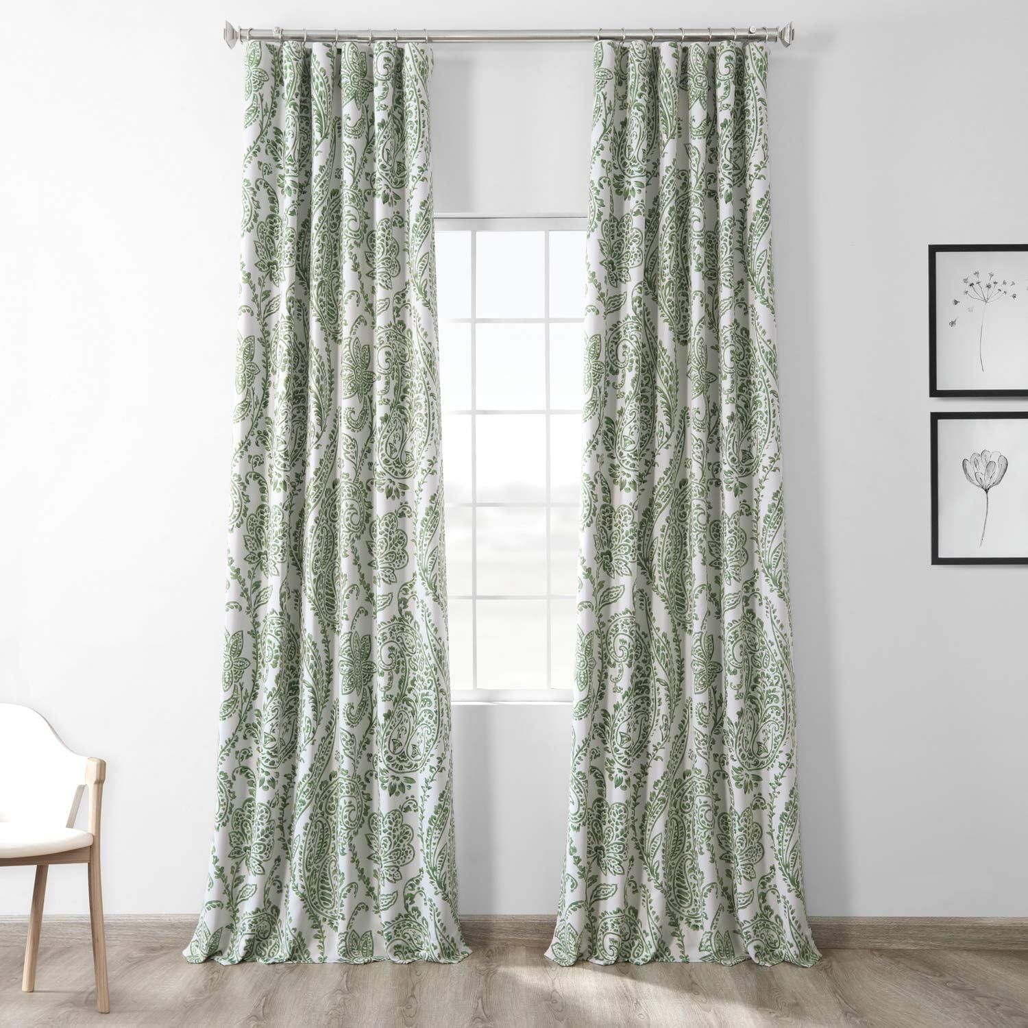 HPD Half Price Drapes Printed Room Darkening Curtains for Bedroom, Living Room 50 X 84 (1 Panel),... | Amazon (US)