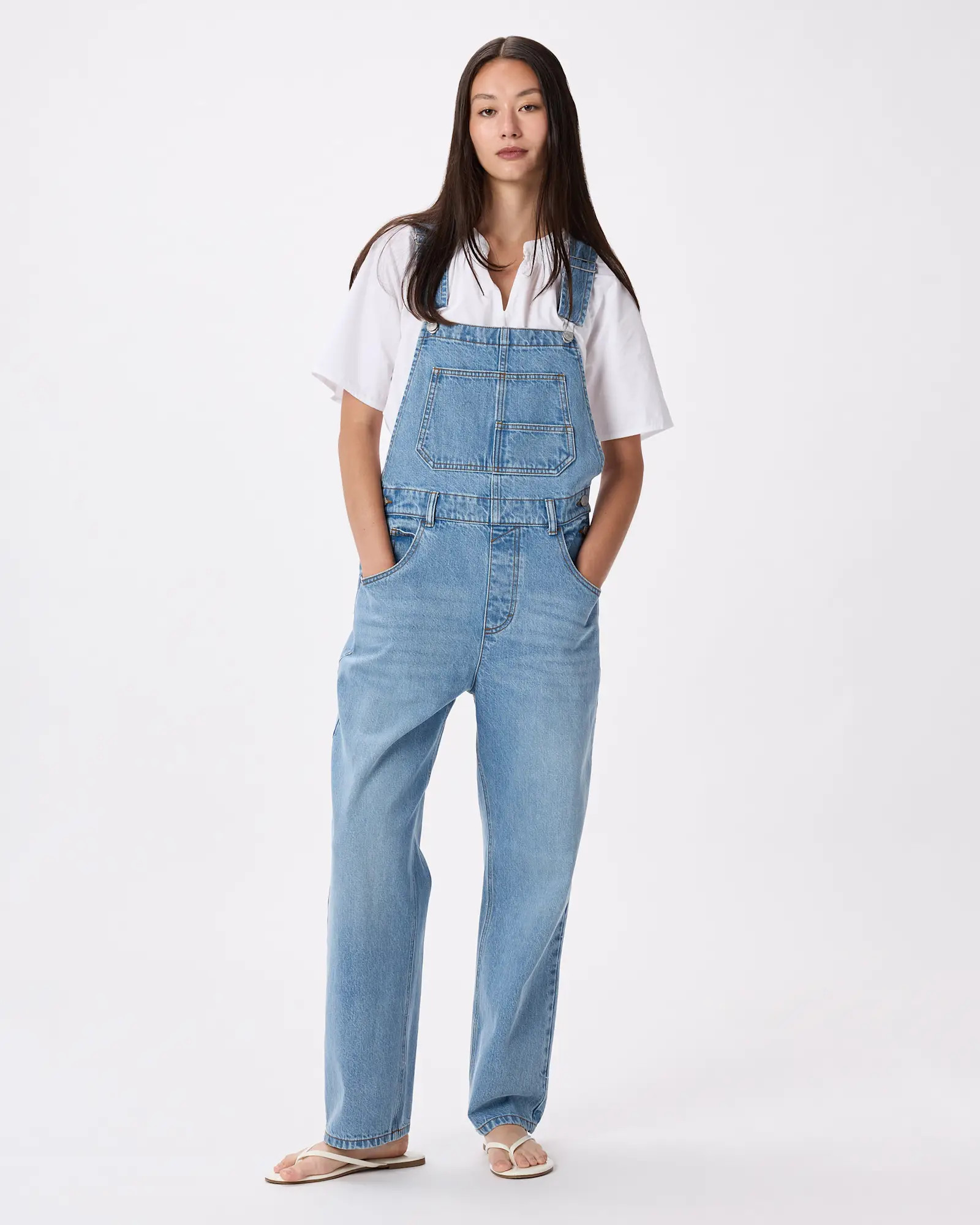 100% Organic Denim Overalls | Quince