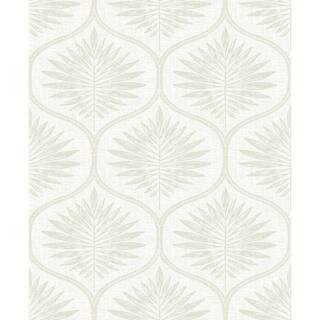 Laurel Bone Ogee Paper Strippable Roll (Covers 56.4 sq. ft.) | The Home Depot