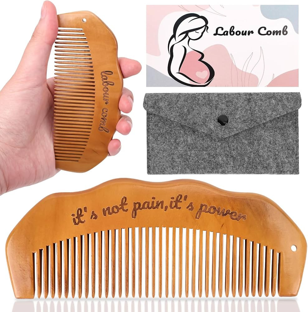 GADITIEK Birthing Comb for Labour,Wooden Birth Comb,Labour Essentials,Postpartum Essentials,Acupr... | Amazon (UK)