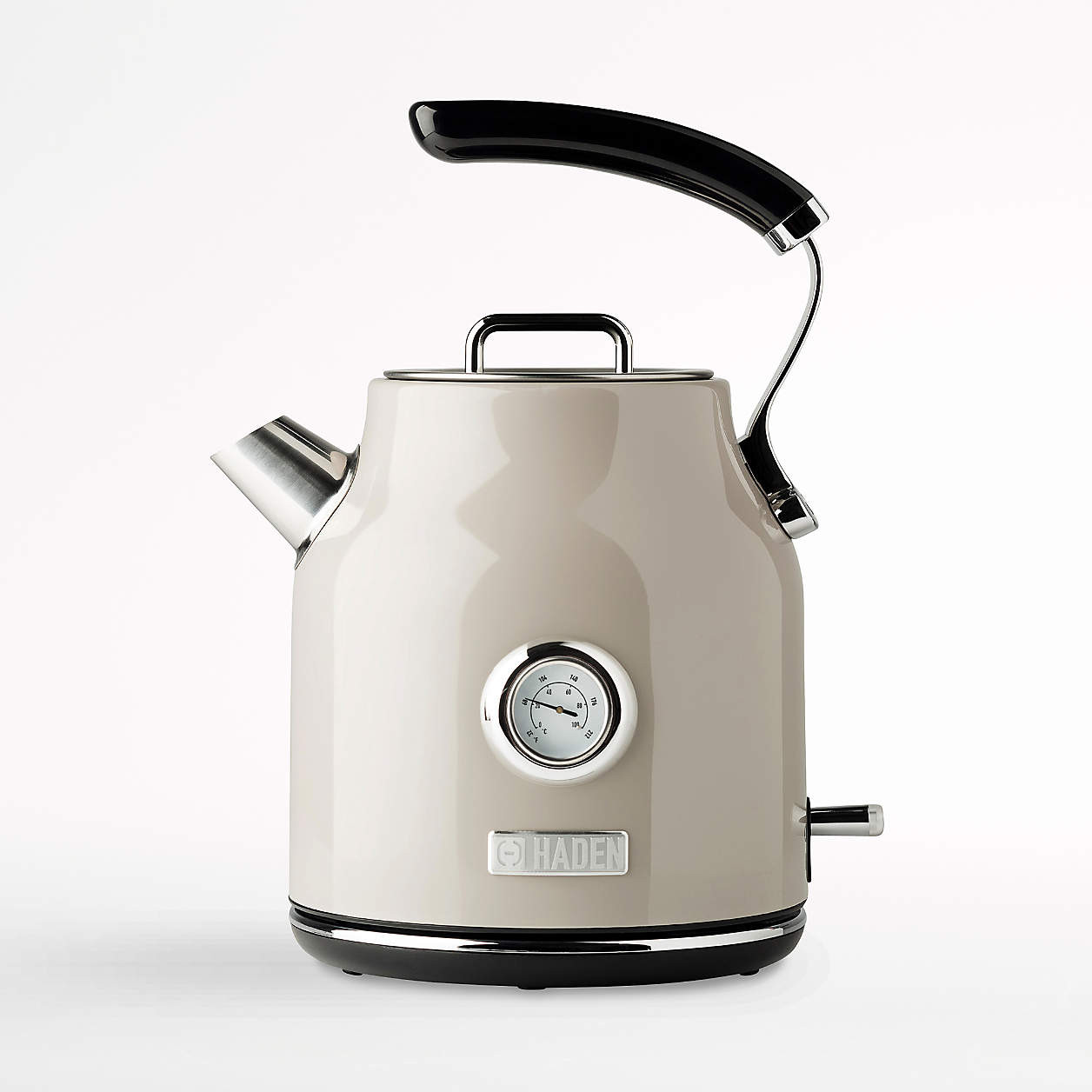 HADEN Dorset Putty Beige Electric Tea Kettle + Reviews | Crate & Barrel | Crate & Barrel