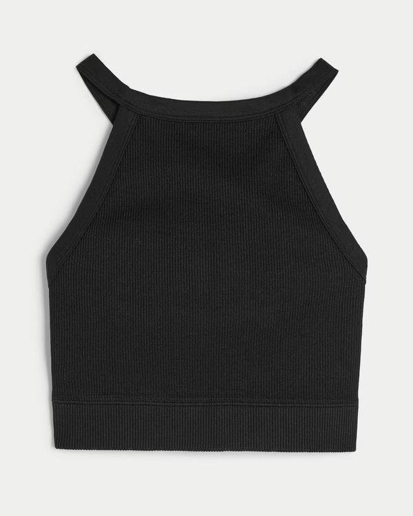 Women's Gilly Hicks Ribbed Seamless High-Neck Top | Women's Clearance | HollisterCo.com | Hollister (US)