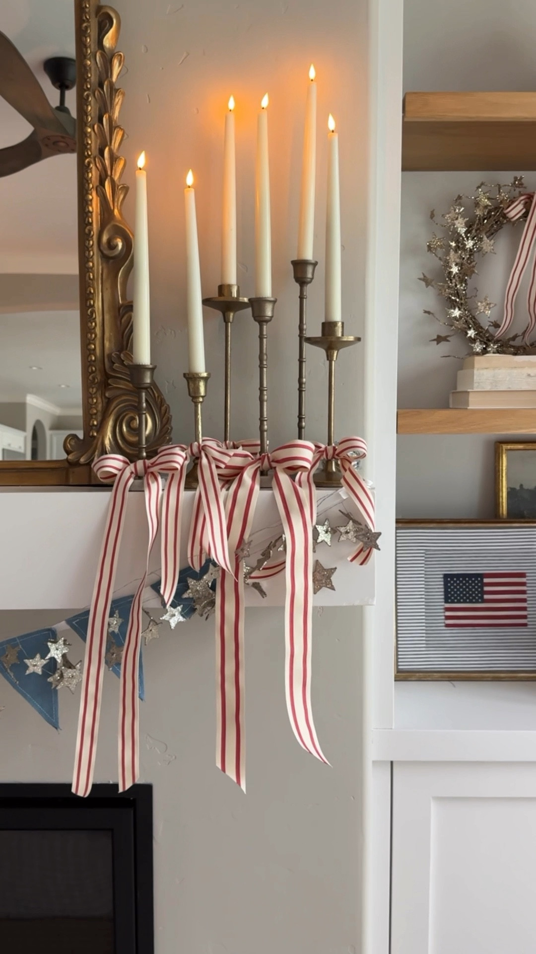 This mantel’s serving coastal charm, a pinch of Sandlot nostalgia, and enough stripes to make a sailor blush. 🇺🇸⚾️ Styled with Nantucket on the brain and childhood summer in my heart.


#LTKHome #LTKSummerEdit #LTKSeasonal
