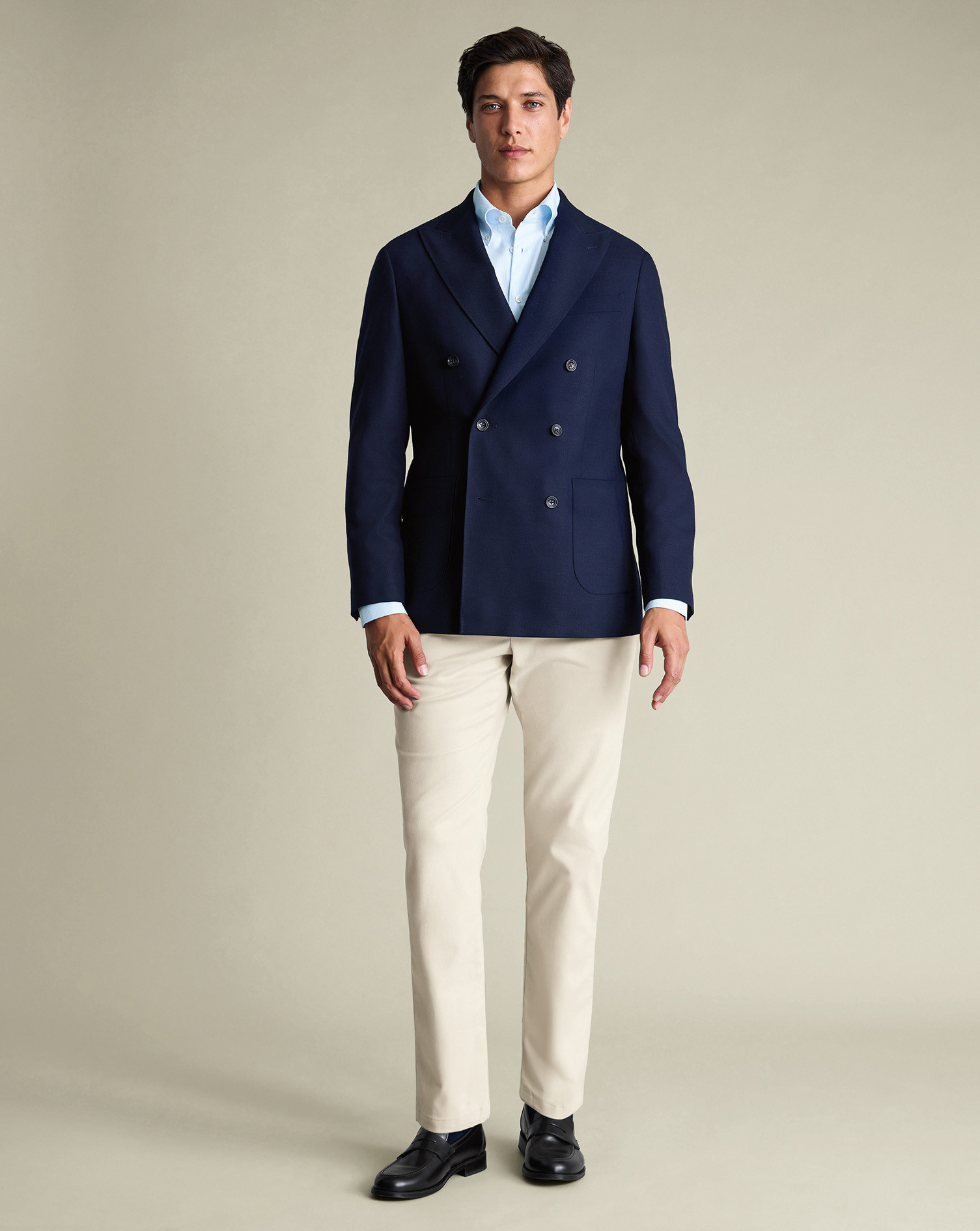 Double Breasted Proper Blazer – Navy | Charles Tyrwhitt